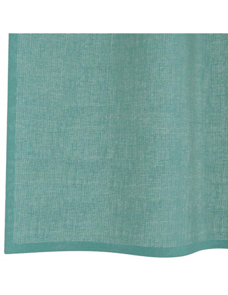 Tende in Voile con Tasche per Aste 2 pz Turchese