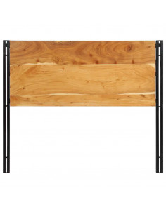 Testiera 120 cm in Legno Massello di Acacia e Ferro