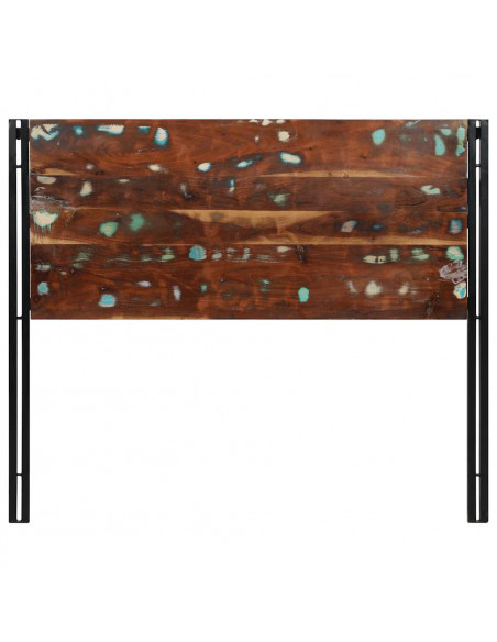 Testiera 120 cm in Legno Massello di Recupero e Ferro