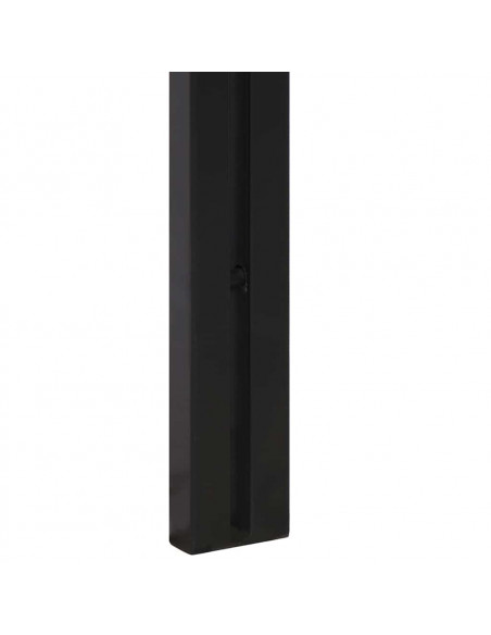 Testiera 140 cm in Legno Massello di Acacia e Ferro