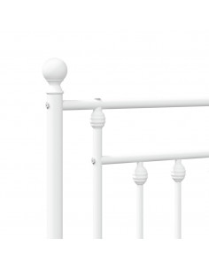 Testiera in Metallo Bianco 107 cm