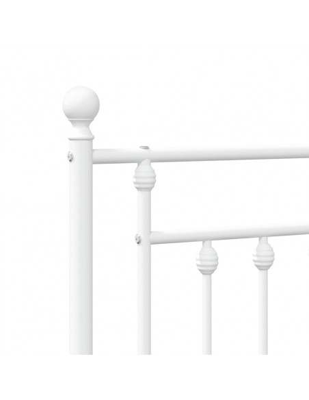 Testiera in Metallo Bianco 107 cm