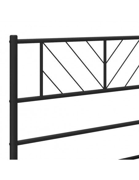 Testiera in Metallo Nero 135 cm