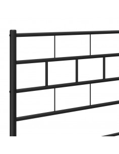 Testiera in Metallo Nero 140 cm