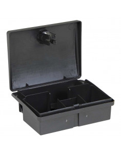 Trappole per Topi 10 pz Nere 13x10x4 cm