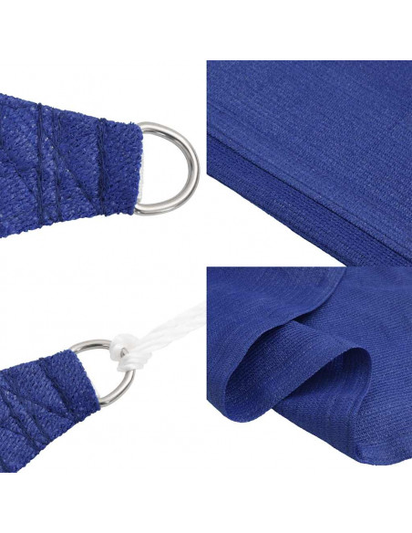 Vela Parasole 160 g/m² Triangolare Blu 5x7x7 m in HDPE
