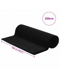 Zerbino Nero 100x200 cm in Fibra di Cocco