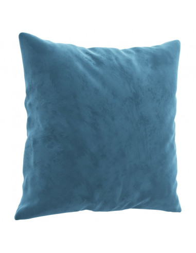 Set di Divani 2 pz con Cuscini Blu in Velluto