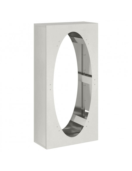 Rastrelliera per Legna da Ardere 50x23x100 cm in Acciaio Inox