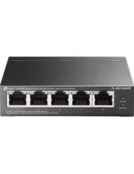 TP-Link TL-SG105MPE switch di rete L2 Gigabit Ethernet (10/100/1000) Supporto Power over Ethernet (PoE) Nero