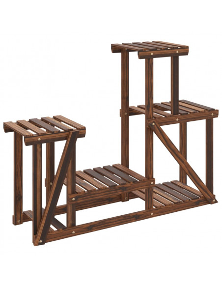Portafiori 90x25x73,5 cm in Legno Massello di Abete