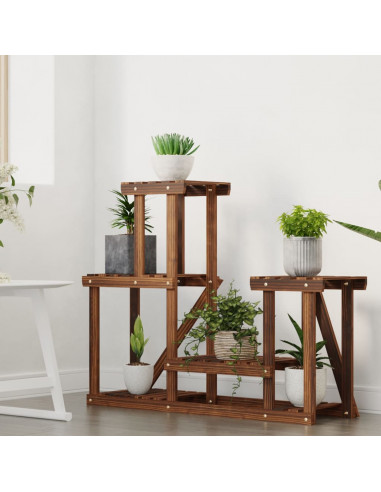 Portafiori 90x25x73,5 cm in Legno Massello di Abete