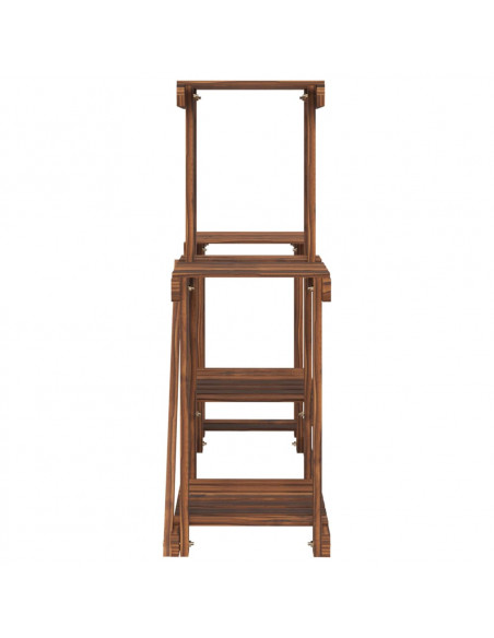Portafiori 90x25x73,5 cm in Legno Massello di Abete