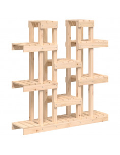 Supporto per Piante 104,5x25x109,5 cm in Legno Massello di Pino 2