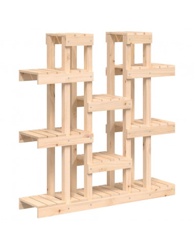 Supporto per Piante 104,5x25x109,5 cm in Legno Massello di Pino