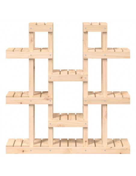 Supporto per Piante 104,5x25x109,5 cm in Legno Massello di Pino