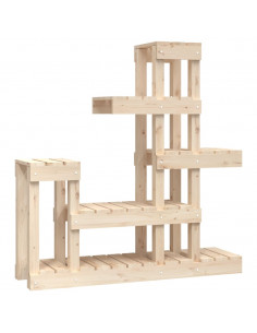 Supporto per Piante 92x25x97 cm in Legno Massello di Pino 2