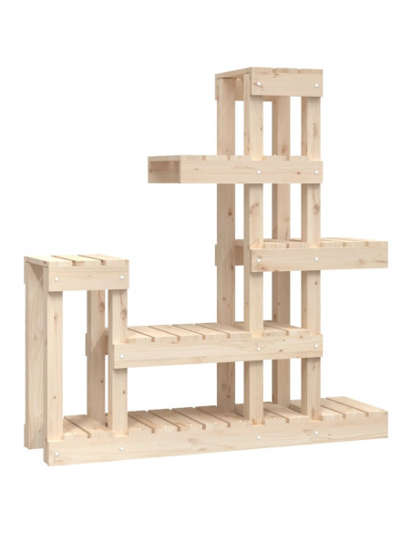 Supporto per Piante 92x25x97 cm in Legno Massello di Pino