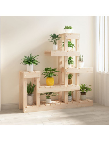 Supporto per Piante 92x25x97 cm in Legno Massello di Pino