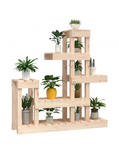 Supporto per Piante 92x25x97 cm in Legno Massello di Pino