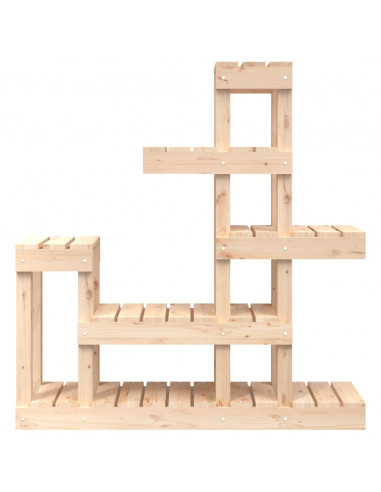 Supporto per Piante 92x25x97 cm in Legno Massello di Pino