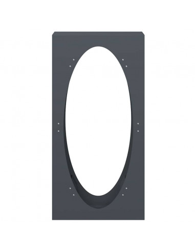 Rastrelliera per Legna da Ardere Antracite 50x23x100 cm