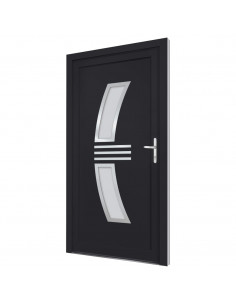 Porta Ingresso Antracite 98x208 cm in PVC 2