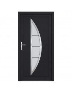 Porta Ingresso Antracite 98x190 cm in PVC 2