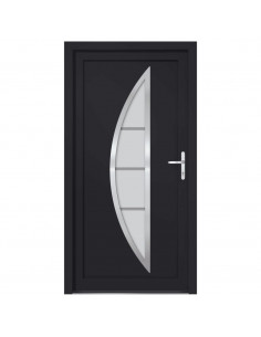 Porta Ingresso Antracite 98x190 cm in PVC 2