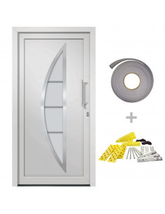 Porta di Ingresso Bianca 98x200 cm 2