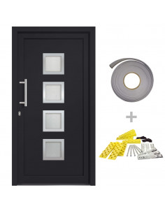 Porta di Ingresso Antracite 108x208 cm 2