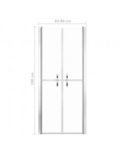 Porta per Doccia in ESG Trasparente 86x190 cm
