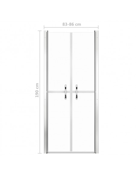 Porta per Doccia in ESG Trasparente 86x190 cm