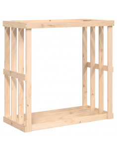 Portaceppi da Esterno 108x52x106 cm Legno Massello Pino 2