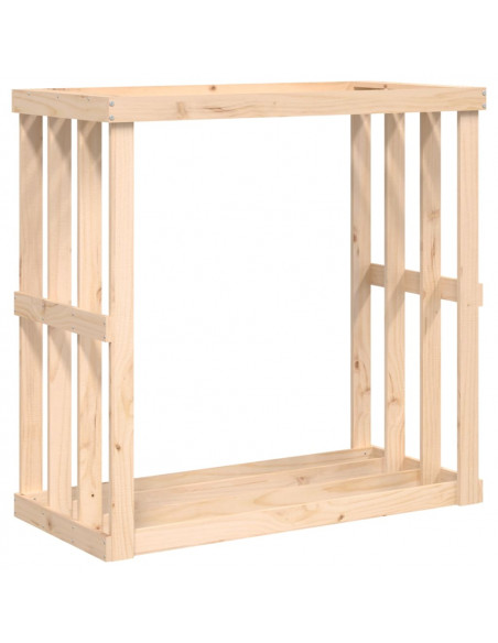 Portaceppi da Esterno 108x52x106 cm Legno Massello Pino