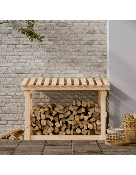 Portalegna 108x64,5x77 cm in Legno Massello di Pino