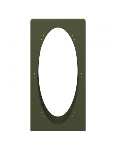 Rastrelliera per Legna da Ardere Verde Oliva 50x23x100 cm