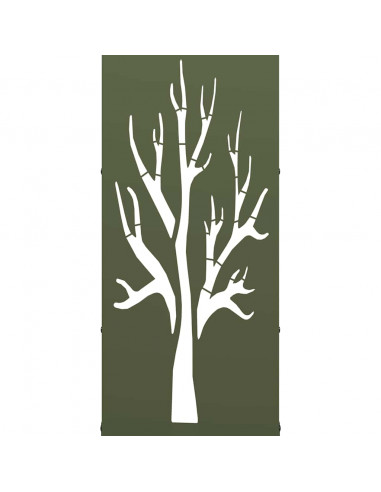 Rastrelliera per Legna da Ardere Verde Oliva 40x30x80 cm