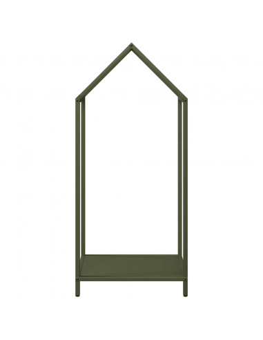 Rastrelliera per Legna da Ardere Verde Oliva 40x25x90 cm