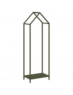 Rastrelliera per Legna da Ardere Verde Oliva 40x25x120 cm 2