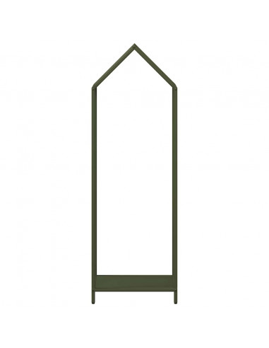 Rastrelliera per Legna da Ardere Verde Oliva 40x25x120 cm