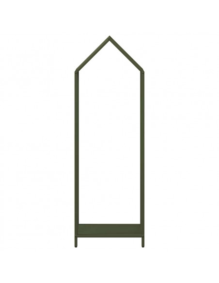 Rastrelliera per Legna da Ardere Verde Oliva 40x25x120 cm