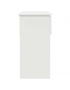 Tavolo Consolle con Cassetti Bianco 85,5x38,5x74,5 cm 2
