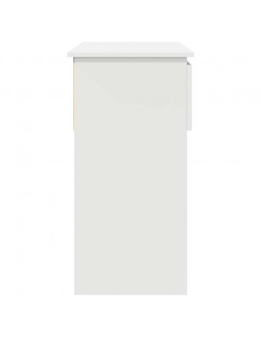 Tavolo Consolle con Cassetti Bianco 85,5x38,5x74,5 cm