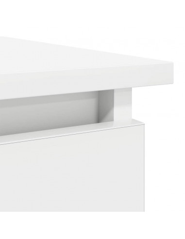 Tavolo Consolle con Cassetti Bianco 85,5x38,5x74,5 cm