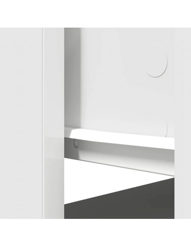 Tavolo Consolle con Cassetti Bianco 85,5x38,5x74,5 cm