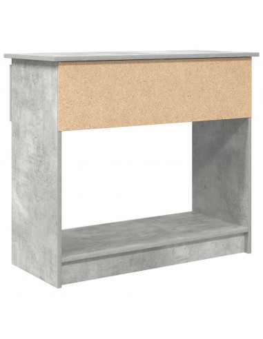 Tavolo Consolle con Cassetti Grigio Cemento 85,5x38,5x74,5 cm
