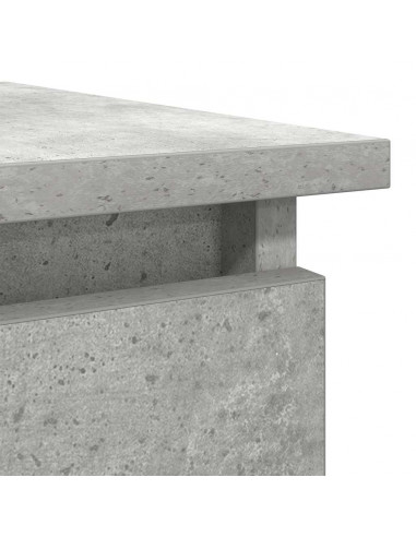 Tavolo Consolle con Cassetti Grigio Cemento 85,5x38,5x74,5 cm