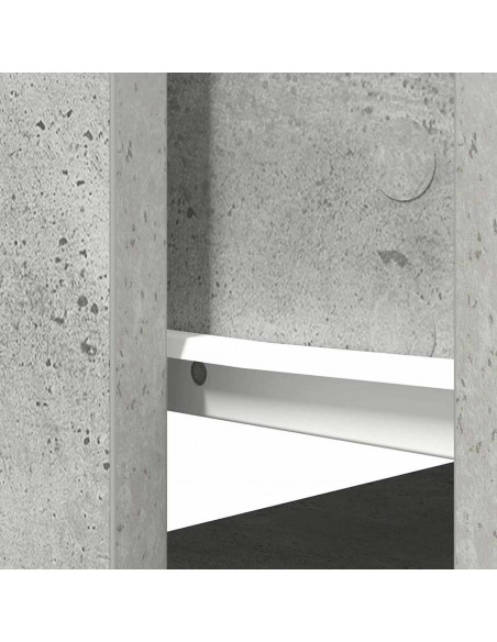 Tavolo Consolle con Cassetti Grigio Cemento 85,5x38,5x74,5 cm