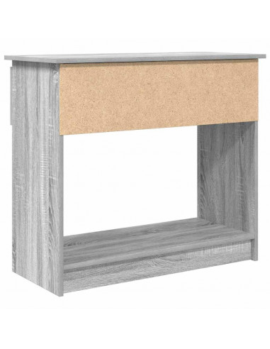 Tavolo Consolle con Cassetti Grigio Sonoma 85,5x38,5x74,5 cm